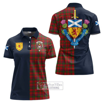 MacColl (McColl) Tartan Women's Polo Shirt Alba with Scottish Lion Royal Arm Half Style Women - Tartan Vibes Clothing