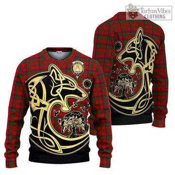 MacColl (McColl) Tartan Ugly Sweater with Family Crest Celtic Wolf Style Unisex - Tartan Vibes Clothing