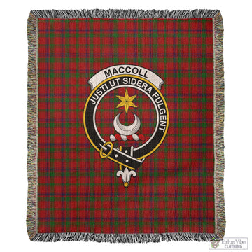 MacColl Tartan Woven Blanket with Family Crest