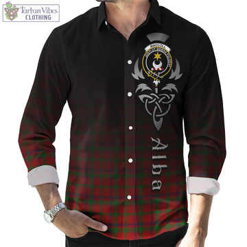 MacColl (McColl) Tartan Long Sleeve Button Up Featuring Alba Gu Brath Family Crest Celtic Inspired Men's Shirt - Tartan Vibes Clothing
