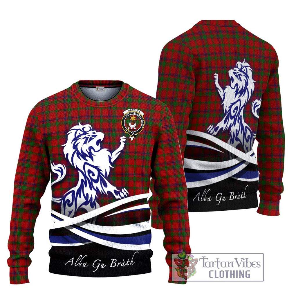MacColl (McColl) Tartan Ugly Sweater with Alba Gu Brath Regal Lion Emblem Unisex - Tartan Vibes Clothing
