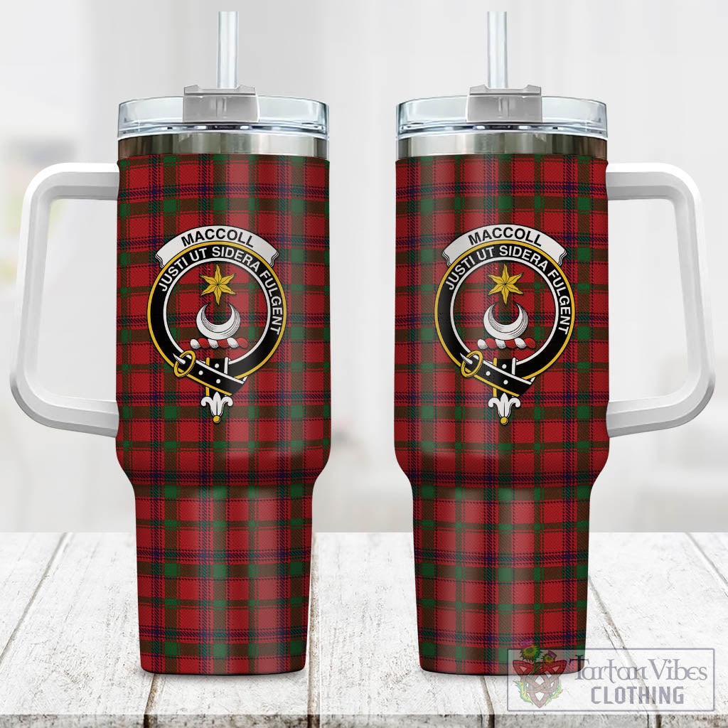MacColl (McColl) Tartan Tumbler with Handle with Family Crest One Size 40 OZ - Tartan Vibes Clothing