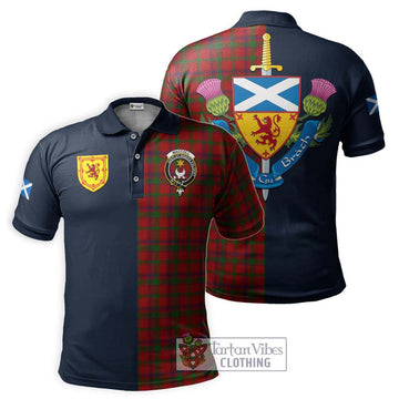 MacColl (McColl) Tartan Polo Shirt Alba with Scottish Lion Royal Arm Half Style Kid - Tartan Vibes Clothing