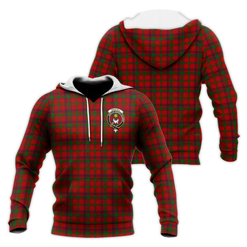 MacColl Tartan Knitted Hoodie with Family Crest