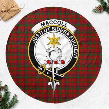 MacColl (McColl) Tartan Christmas Tree Skirt with Family Crest 47*47 inch - Tartan Vibes Clothing