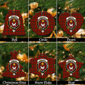 MacColl (McColl) Tartan Christmas Ceramic Ornaments with Family Crest Ceramic - Tartan Vibes Clothing