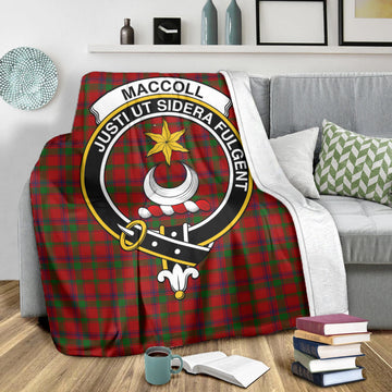 MacColl (McColl) Tartan Blanket with Family Crest X-Large 59 x 79 inches 150 x 200 cm - Tartan Vibes Clothing