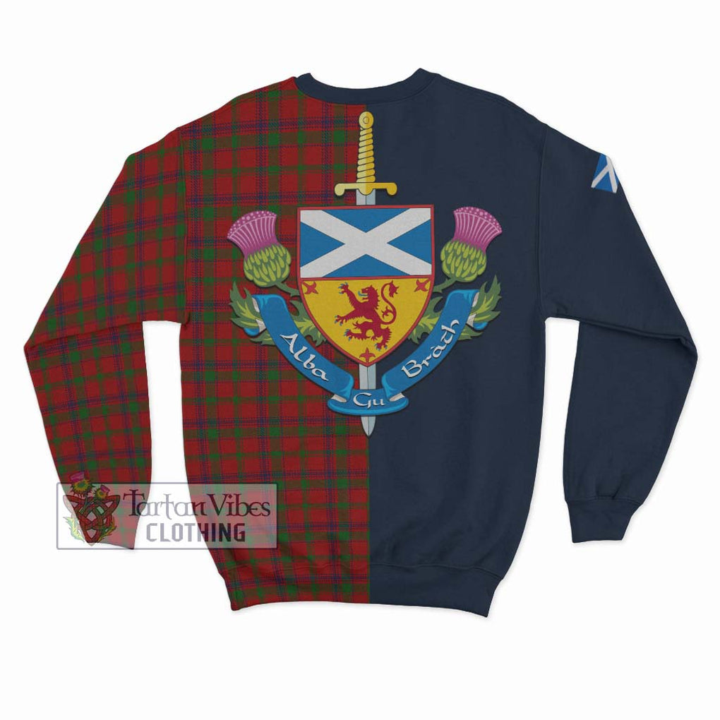 MacColl (McColl) Tartan Sweatshirt Alba with Scottish Lion Royal Arm Half Style - Tartan Vibes Clothing