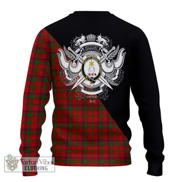 MacColl (McColl) Tartan Ugly Sweater with Family Crest and Military Logo Style - Tartan Vibes Clothing