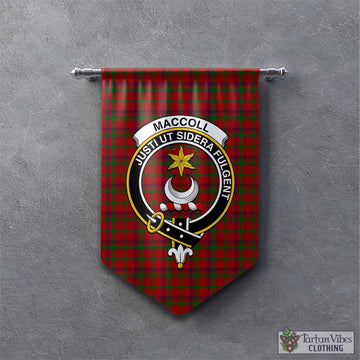 MacColl (McColl) Tartan Gonfalon, Tartan Banner with Family Crest - Tartan Vibes Clothing