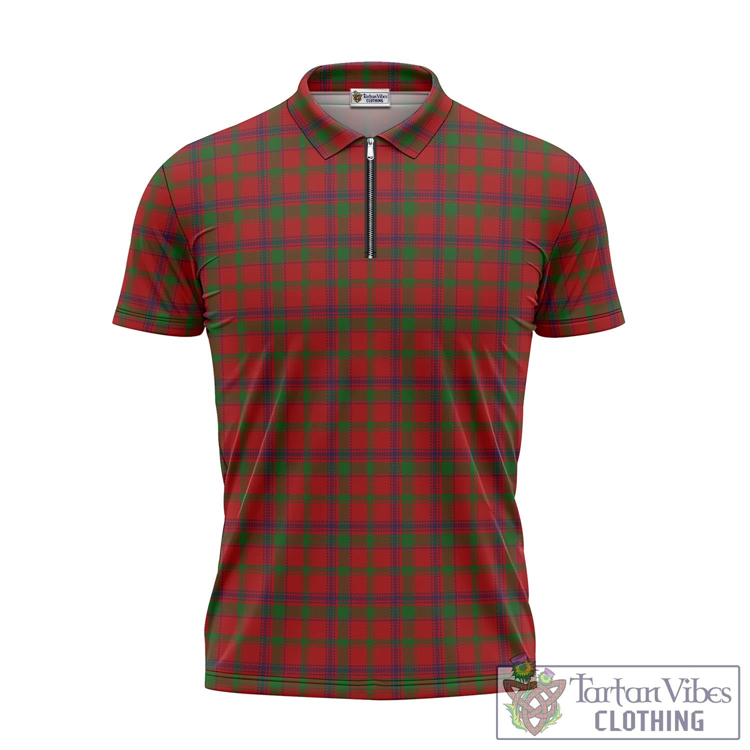 MacColl (McColl) Tartan Zipper Polo Shirt - Tartan Vibes Clothing
