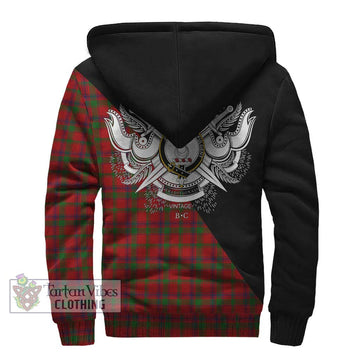 MacColl (McColl) Tartan Sherpa Hoodie with Family Crest and Military Logo Style - Tartan Vibes Clothing