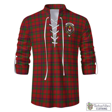MacColl (McColl) Tartan Men's Scottish Traditional Jacobite Ghillie Kilt Shirt with Family Crest - Tartan Vibes Clothing