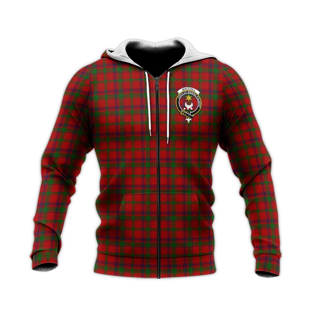 MacColl (McColl) Tartan Knitted Hoodie with Family Crest Unisex Knitted Zip Hoodie - Tartan Vibes Clothing