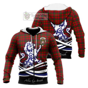 MacColl (McColl) Tartan Knitted Hoodie with Alba Gu Brath Regal Lion Emblem Unisex Knitted Zip Hoodie - Tartan Vibes Clothing