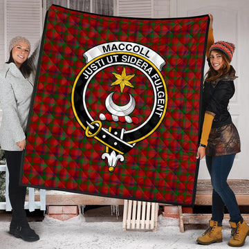 MacColl Tartan Quilt with Family Crest