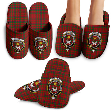 MacColl Tartan Home Slippers with Family Crest