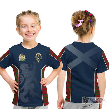 MacColl (McColl) Tartan Kid T-Shirt with Family Crest and Lion Rampant Vibes Sport Style - Tartan Vibes Clothing