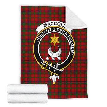 MacColl (McColl) Tartan Blanket with Family Crest - Tartan Vibes Clothing