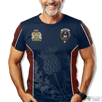 MacColl Tartan T-Shirt with Family Crest and Scottish Thistle Vibes Sport Style