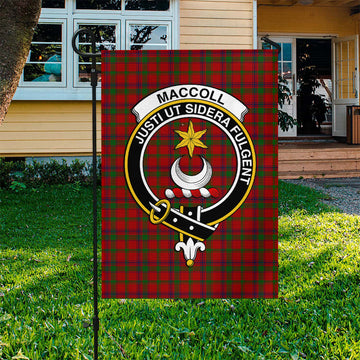 MacColl Tartan Flag with Family Crest