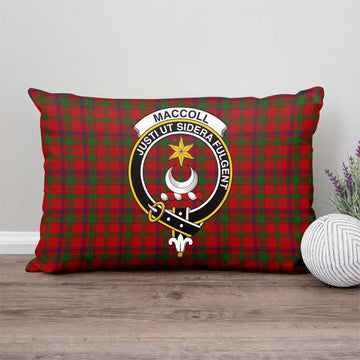 MacColl (McColl) Tartan Pillow Cover with Family Crest - Tartan Vibes Clothing