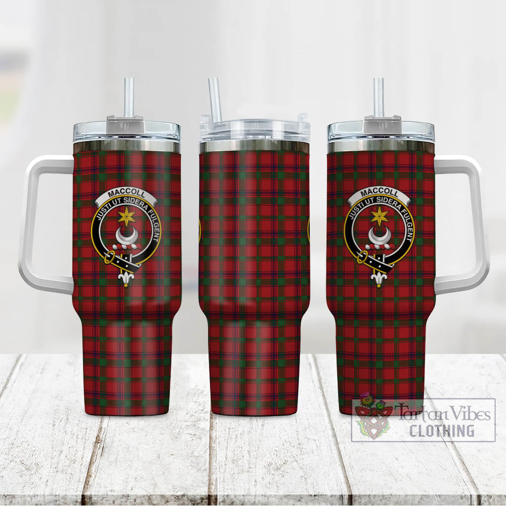 MacColl (McColl) Tartan Tumbler with Handle with Family Crest - Tartan Vibes Clothing