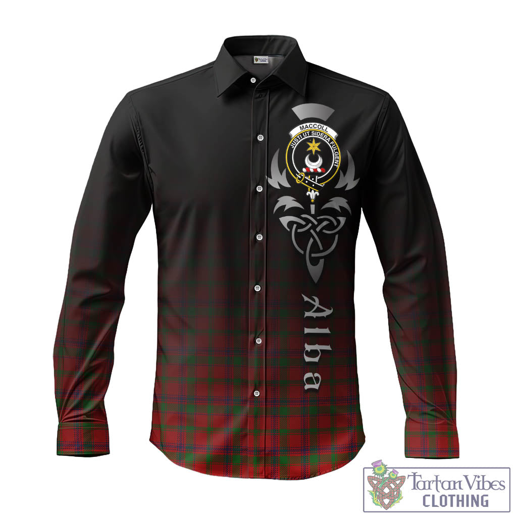 MacColl (McColl) Tartan Long Sleeve Button Up Featuring Alba Gu Brath Family Crest Celtic Inspired - Tartan Vibes Clothing