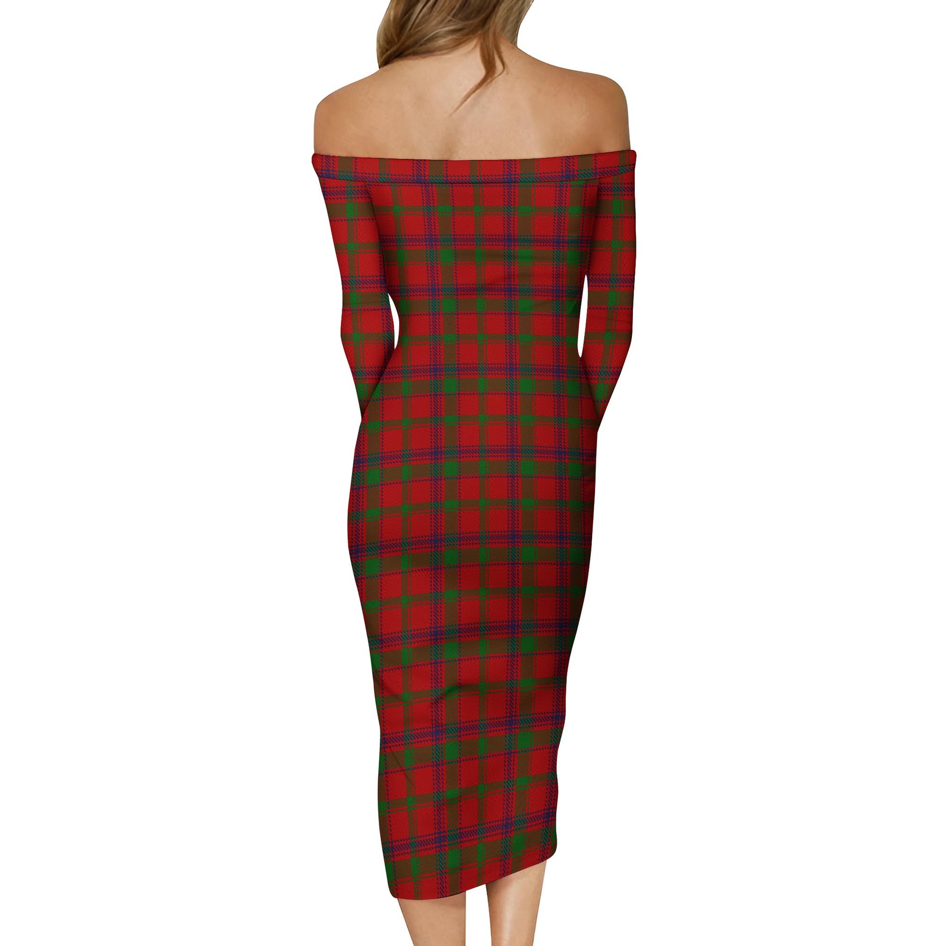 MacColl (McColl) Tartan Off Shoulder Lady Dress - Tartan Vibes Clothing
