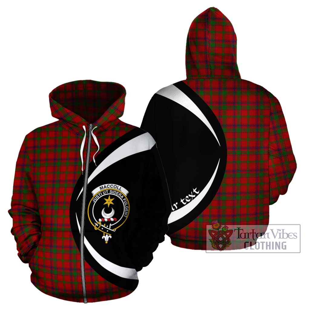 MacColl (McColl) Tartan Hoodie with Family Crest Circle Style - Tartan Vibes Clothing