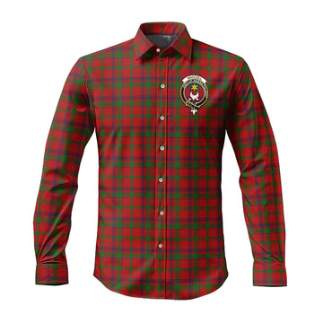 MacColl (McColl) Tartan Long Sleeve Button Up Shirt with Family Crest Men's Shirt - Tartan Vibes Clothing