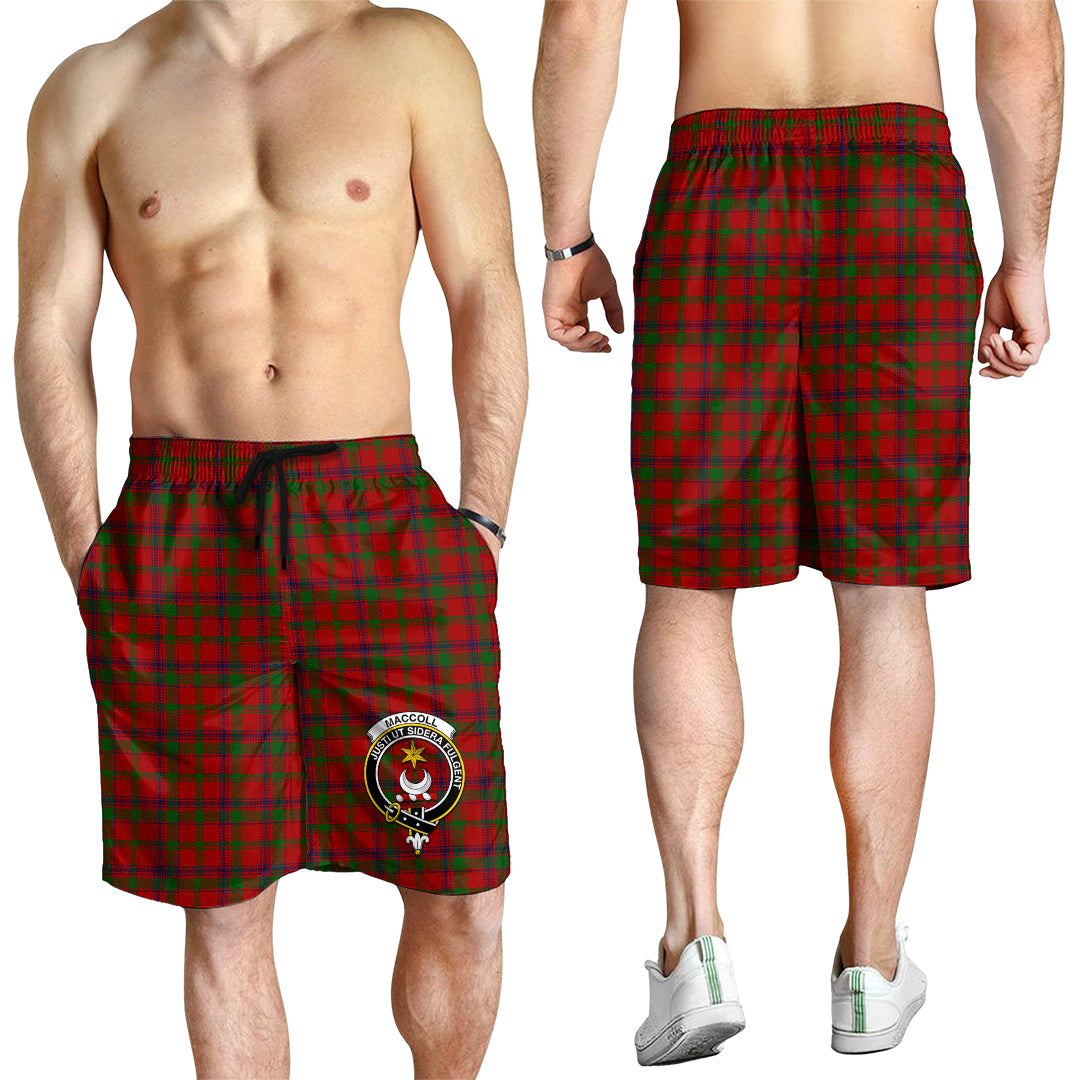 MacColl (McColl) Tartan Mens Shorts with Family Crest - Tartan Vibes Clothing