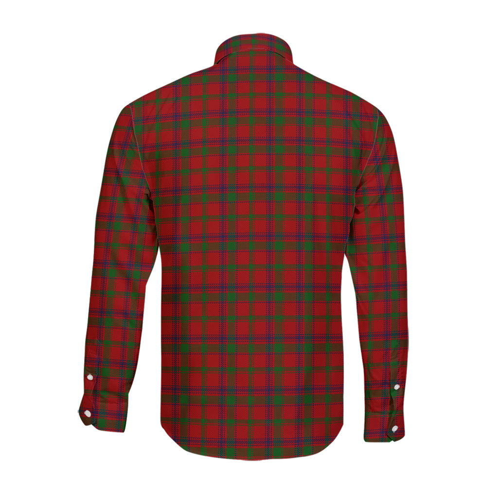 MacColl (McColl) Tartan Long Sleeve Button Up Shirt with Family Crest - Tartan Vibes Clothing