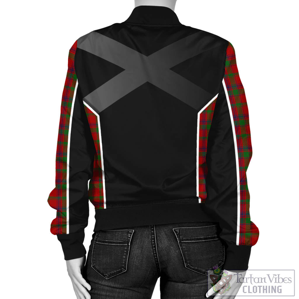 MacColl (McColl) Tartan Bomber Jacket with Family Crest and Scottish Thistle Vibes Sport Style - Tartan Vibes Clothing