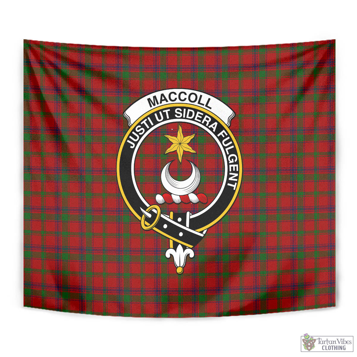 MacColl (McColl) Tartan Tapestry Wall Hanging and Home Decor for Room with Family Crest - Tartan Vibes Clothing