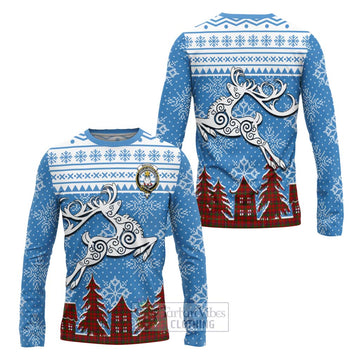 MacColl (McColl) Clan Christmas Long Sleeve T-Shirt Celtic Reindeer Style Unisex - Tartan Vibes Clothing