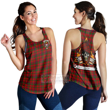 MacColl (McColl) Tartan Women's Racerback Tanks with Family Crest and Bearded Skull Holding Bottles of Whiskey 4XL - Tartan Vibes Clothing