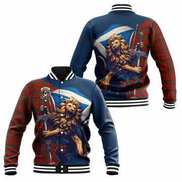 MacColl (McColl) Tartan Family Crest Baseball Jacket with Scottish Majestic Lion Unisex - Tartan Vibes Clothing