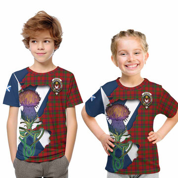 Tartan Vibes Clothing MacColl (McColl) Tartan Family Crest Kid T-Shirt Scottish Thistle Celtic Inspired
