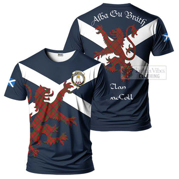MacColl (McColl) Tartan Lion Rampant T-Shirt Proudly Display Your Heritage with Alba Gu Brath and Clan Name Kid's Shirt - Tartan Vibes Clothing