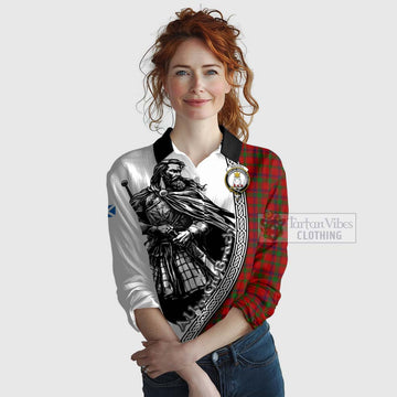 MacColl (McColl) Tartan Clan Crest Women's Casual Shirt with Highlander Warrior Celtic Style Female - Tartan Vibes Clothing