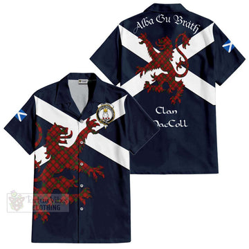 MacColl (McColl) Tartan Lion Rampant Hawaiian Shirt Proudly Display Your Heritage with Alba Gu Brath and Clan Name Kid - Tartan Vibes Clothing