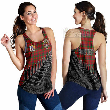 MacColl (McColl) Crest Tartan Women's Racerback Tanks with New Zealand Silver Fern Half Style 4XL - Tartan Vibes Clothing