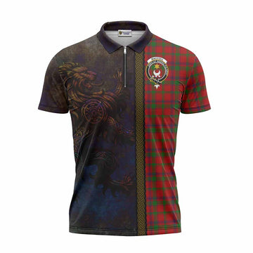 MacColl (McColl) Tartan Family Crest Zipper Polo Shirt Alba Gu Brath Be Brave Lion Ancient Style Unisex - Tartan Vibes Clothing
