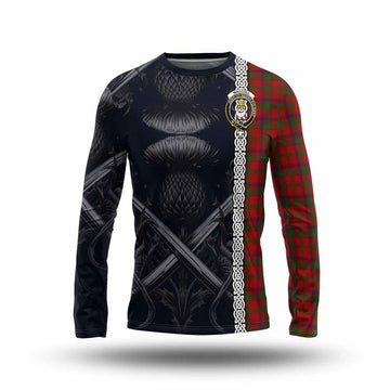 MacColl (McColl) Tartan Long Sleeve T-Shirt with Family Crest Cross Sword Thistle Celtic Vibes Unisex - Tartan Vibes Clothing
