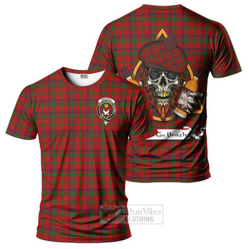 MacColl (McColl) Tartan T-Shirt with Family Crest and Bearded Skull Holding Bottles of Whiskey Kid's Shirt - Tartan Vibes Clothing