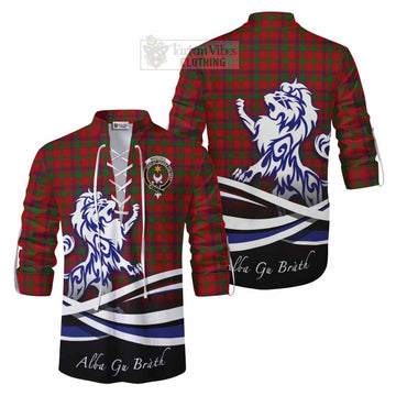 MacColl (McColl) Tartan Ghillie Kilt Shirt with Alba Gu Brath Regal Lion Emblem Men - Tartan Vibes Clothing