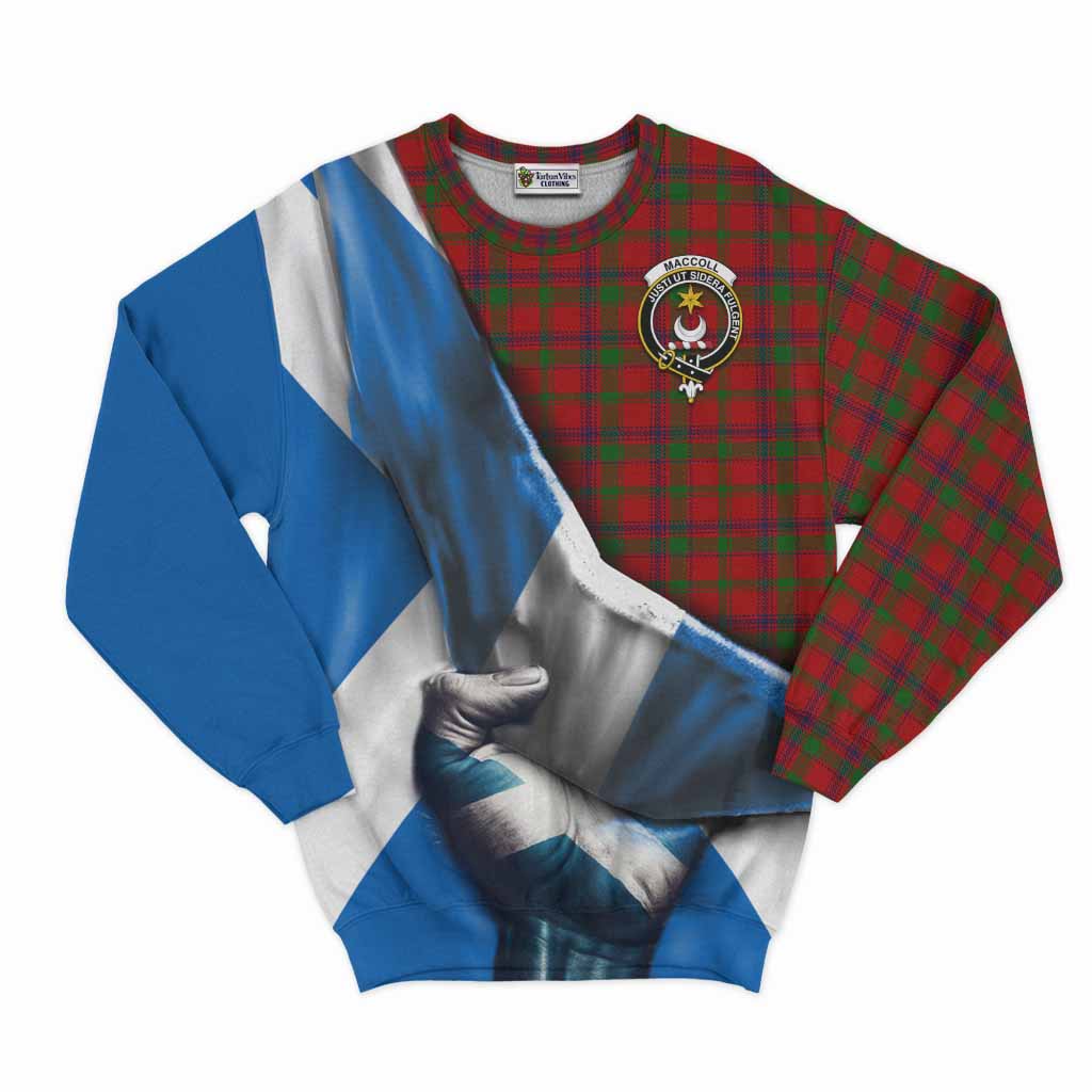 MacColl (McColl) Tartan Sweatshirt with Family Crest Scotland Patriotic Style Unisex - Tartan Vibes Clothing