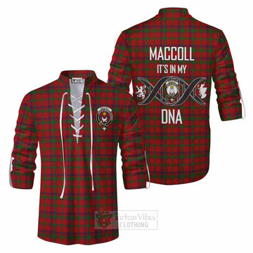 MacColl (McColl) Tartan Ghillie Kilt Shirt with Family Crest DNA In Me Style Men - Tartan Vibes Clothing