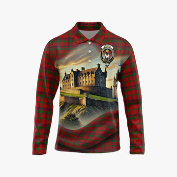 MacColl (McColl) Tartan Family Crest Long Sleeve Polo Shirt with Scottish Ancient Castle Style Unisex - Tartan Vibes Clothing